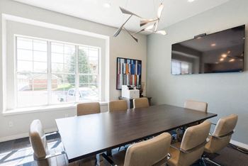 Conference room with tv